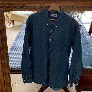 Pera Slim Fit Denim Button Down